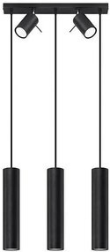Czarna lampa wisząca sople ze spotami - 7X A168 Z2-N21