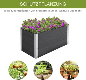 Outsunny skrzynia na rośliny donica