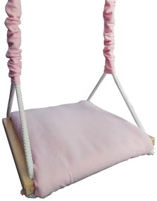 Jasnoróżowa huśtawka kubełkowa dla dzieci E9-M71