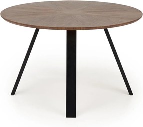 Okrągły stół z orzechowym blatem Danilo Halmar