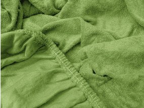 PrzytulneMieszkanie.pl Prześcieradło frotte EXCLUSIVE zielone 200x220 cm
