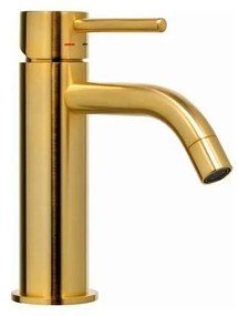 Paffoni - Bateria umywalkowa LIGHT, szczotkowane złoto