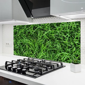 Panel Szklany do Kuchni Soczysta Zielona Trawa