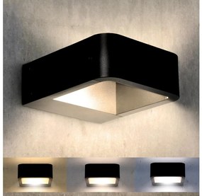 Brilagi BARI LED 7W 230V IP54 czarna 3000/4000/6000K zewnętrzna lampa