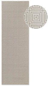 Beżowo-kremowy chodnik 80x240 cm Perles Tourmaline – Elle Decoration