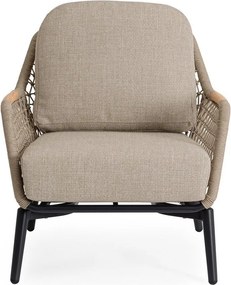 Jasnobrązowy metalowy fotel ogrodowy Eulero – Bizzotto