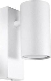 Kinkiety Nowoczesny Utti, Stal - 1 Źródło - L.6 X H.15 Cm - Biały