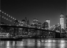 Obraz na szkle - most Brooklyn Bridge w Nowym Jorku (70x50 cm)