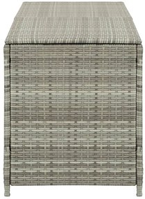 Szara prostokątna rattanowa skrzynia do ogrodu G0-H36