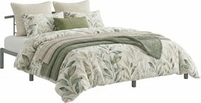 Szare metalowe łóżko dla dwóch osób 180 x 200 cm F7-T37