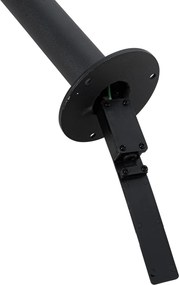 Nowoczesna latarnia czarna z przezroczystym szkłem 104 cm IP44 - Sfera