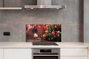 Panel szklany do Kuchni Choinka Pełna Prezentów