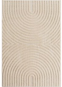 Dywan nowoczesny Art 3D Geometria kremowy 140 cm x 200 cm