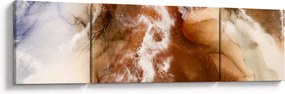 Obraz - Marmurowa abstrakcja (170x50 cm)
