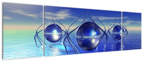 Obraz abstrakcji - woda (170x50 cm)