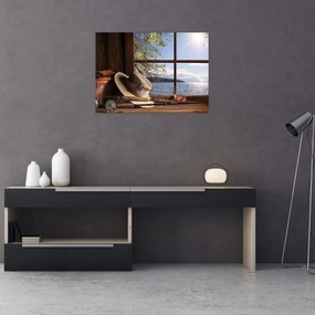 Obraz - Rybackie wyposażenie (70x50 cm)