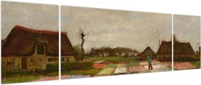 Obraz - Vincent van Gogh, Flower Beds in Holland, reprodukcje (170x50 cm)