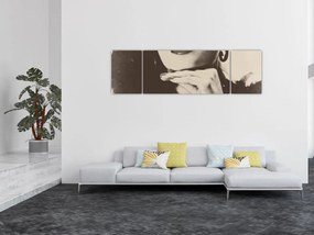 Obraz - Vintage zdjęcie kobiety (170x50 cm)