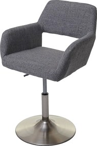 Krzesło do jadalni MCW-A50 III,  szary, podstawa szczotkowana