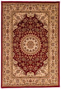Dywan klasyczny Venezia Ornament Kremowo Czerwony 80 cm x 300 cm
