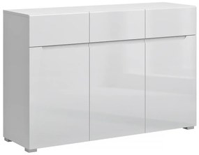 Biała komoda z szufladami i półkami Z3-K53