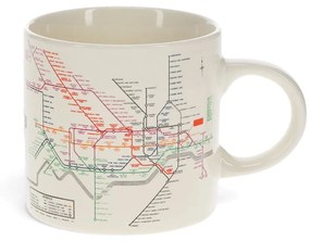 Beżowy ceramiczny kubek 350 ml Heritage Tube Map – Rex London