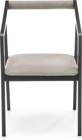 Nowoczesne drewniane krzesło z tapicerowanym siedziskiem Azul