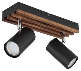 Globo 57909-2 - Oświetlenie punktowe KAYDEN 2xGU10/25W/230V czarny