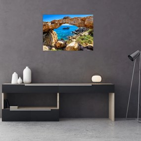 Obraz na szkle - Cape Greco (70x50 cm)
