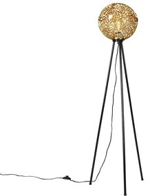Lampa podłogowa art deco statyw złota - Maro ArtDeco Oswietlenie wewnetrzne