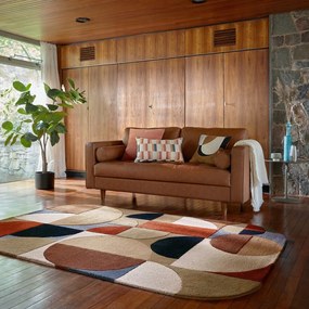 Wełniany dywan tkany ręcznie w kolorze terakoty 200x290 cm Mia Arch – Flair Rugs