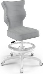 Ergonomiczne krzesło do biurka Petit White rozmiar 6 (159-188 cm) z podnóżkiem