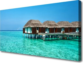 Zdjęcie na płótnie Luksusowy Dom nad Zatoką