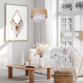 Lampa wisząca naturalna boho BUENO 1xE27