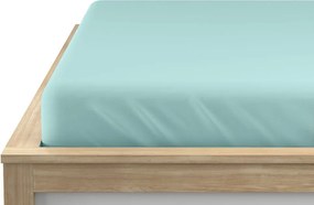 PrzytulneMieszkanie.pl Jersey prześcieradło EXCLUSIVE jasno mentolowe 140 x 200 cm