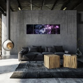 Obraz - Mandala lotosu w kosmosie (170x50 cm)