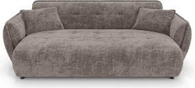 Szarobrązowa sofa z tkaniny szenilowej 250 cm Nelia Big – Ropez