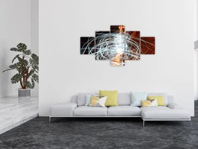 Obraz fal świetlnych (125x70 cm)