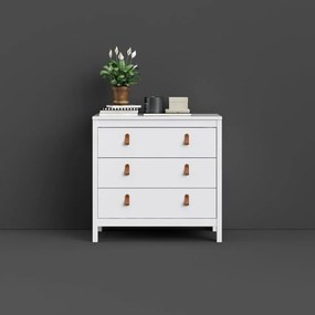 Biała niska komoda 82x80 cm Madrid – Tvilum