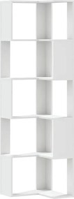 Narożny Minimalistyczny Biały Regał Z4-L13