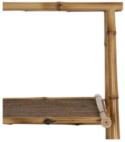 Bambusowy regał w naturalnym kolorze 48x100x45 cm Manali – Ixia