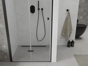 Mexen Lima drzwi prysznicowe składane 90 cm, transparent, czarne - 856-090-000-70-00