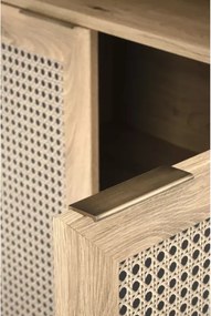Regał Calviro – w kolorze dąb artisan z wzorem plecionki wiedeńskiej