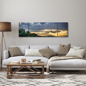 Obraz krajobraz z promieniami (170x50 cm)