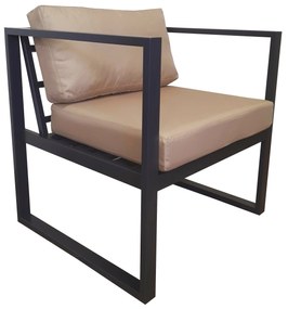 Zestaw mebli ogrodowych sofa + 2 fotele + stolik Oxford beż