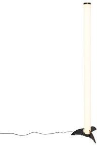 Lampa stojąca czarna z możliwością regulacji barwy światła w Kelvinach z pilotem - Bomba