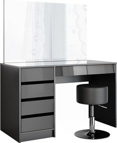 Stół o jamierze antracyt 120x55x75 sherry