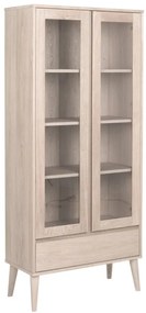 Naturalna witryna w dekorze dębu 80x178 cm Nagano – Actona