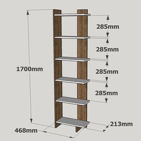Biblioteczka Order White Walnut