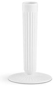 Biały kamionkowy świecznik Kähler Design Hammershoi, wys. 16 cm